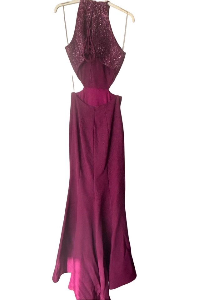 Dantel Detaylı Uzun Abiye Elbise - Görsel 2