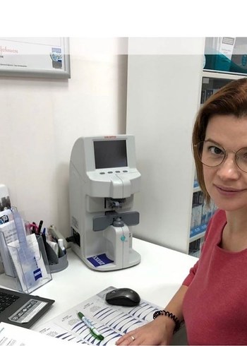 Bej Parlak Kadın Yuvarlak Gözlük - Görsel 8