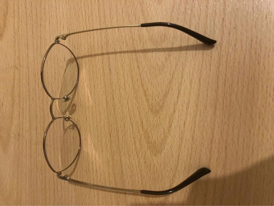 Bej Parlak Kadın Yuvarlak Gözlük - Görsel 3