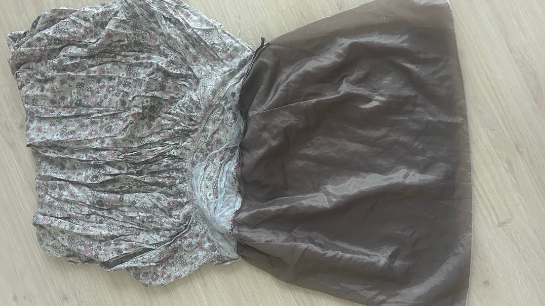 Gri Bohem cepli asimetrik etek - Görsel 2