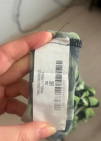 Tül Yeşil Kısa Kollu Kadın Tişört - Görsel 3