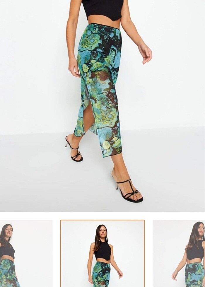 Desenli Tül Etek - Görsel 3