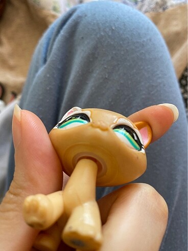  Beden Renk 2007 hasbro lps eski miniş turuncu kedi miniş
