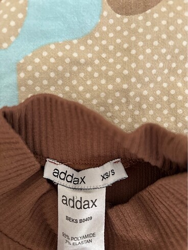 Addax addax uzun kollu kahverengi crop bluz