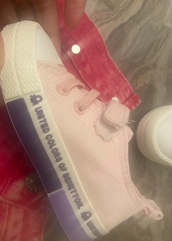 Orıjinal bennetton Kız Çocuk Pembe Günlük Spor Ayakkabı 24