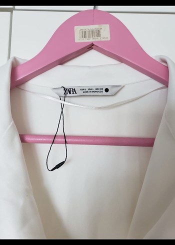 Zara Beyaz Düğmeli Midi Kadın Tulum - Görsel 3