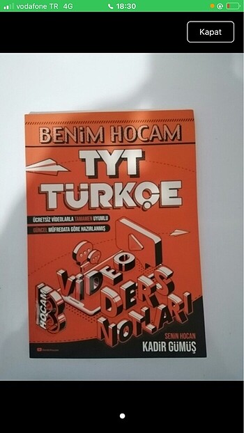 Benim hocam tyt Türkçe