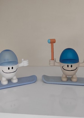 Pastel Mavi Aksiyon Figürü . sevimli yumurtalık. haşlanmış yum.. - Görsel 2