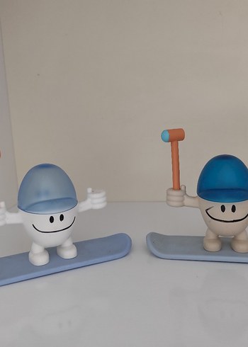 Pastel Mavi Aksiyon Figürü . sevimli yumurtalık. haşlanmış yum.. - Görsel 5