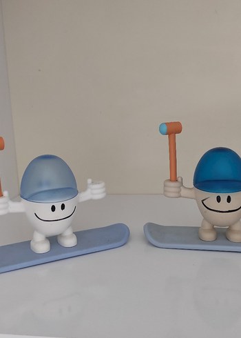 Pastel Mavi Aksiyon Figürü . sevimli yumurtalık. haşlanmış yum.. - Görsel 4