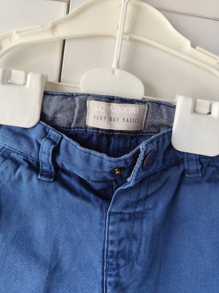 Erkek Çocuk Mavi Bol Kesim Kot Şort - Görsel 2