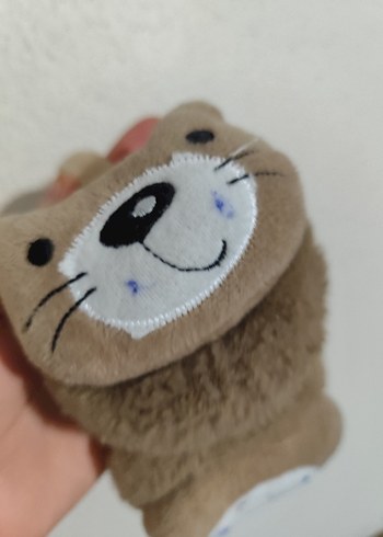 Kahverengi Sevimli Peluş Oyuncak kulaklık - Görsel 5