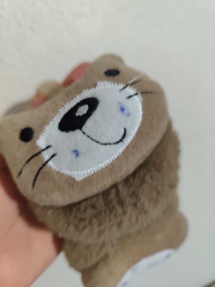 Kahverengi Sevimli Peluş Oyuncak kulaklık - Görsel 5