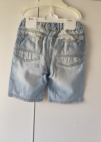 Erkek Çocuk Açık Mavi Bol Kesim Denim Şort - Görsel 5