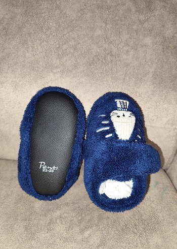 Kız Çocuk Lacivert Sıcak Ev Terliği - Görsel 2