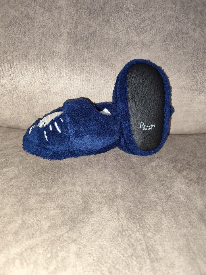 Kız Çocuk Lacivert Sıcak Ev Terliği - Görsel 3