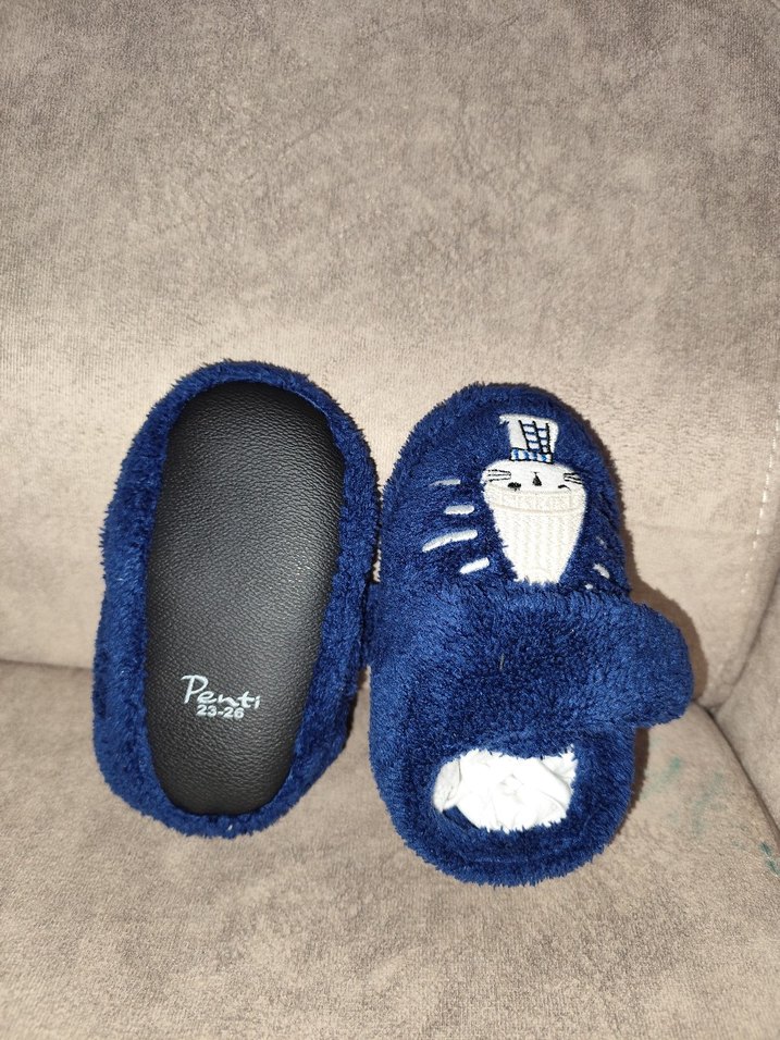 Kız Çocuk Lacivert Sıcak Ev Terliği - Görsel 2