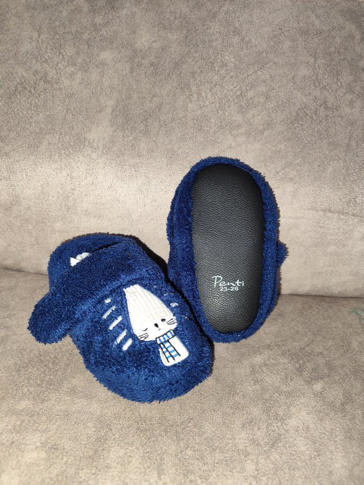 Kız Çocuk Lacivert Sıcak Ev Terliği - Görsel 4