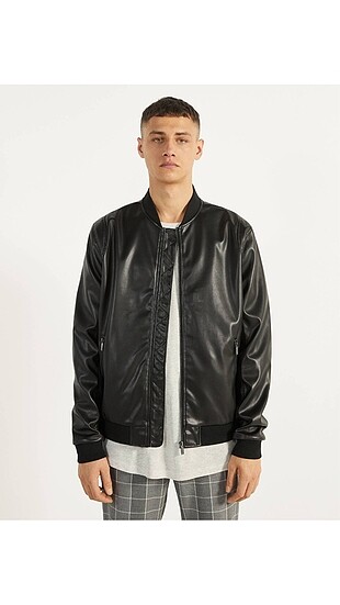 Bershka Bomber Suni Deri Ceket