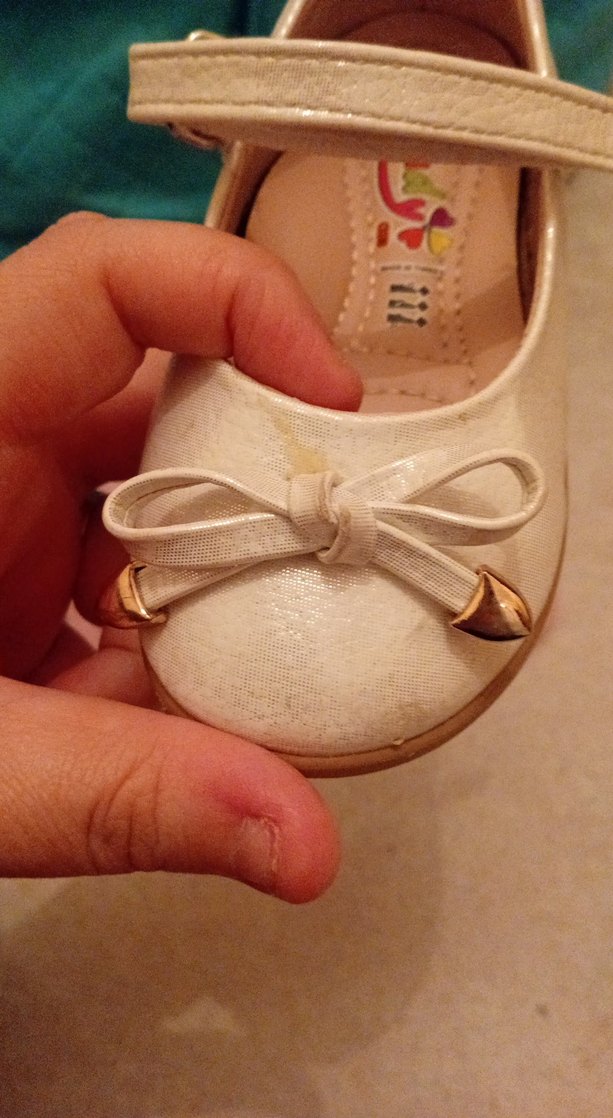 Kız Çocuk Beyaz Tokalı Babet - Görsel 3