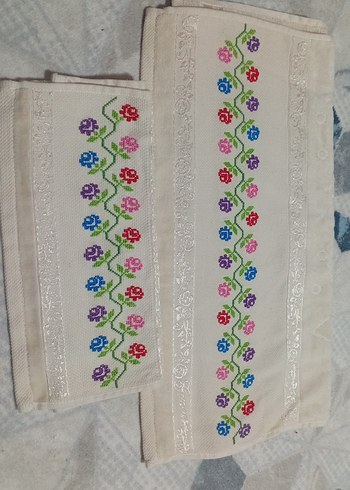 Nakışlı Renkli Havlu Seti - Görsel 3