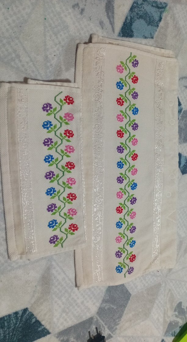 Nakışlı Renkli Havlu Seti - Görsel 3