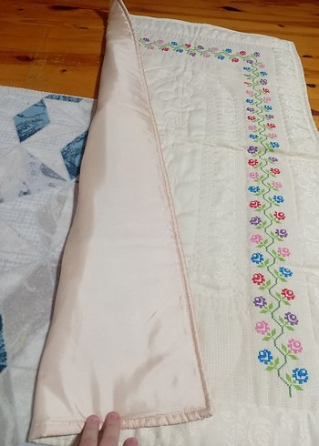 Nakışlı krem seccade - Görsel 2