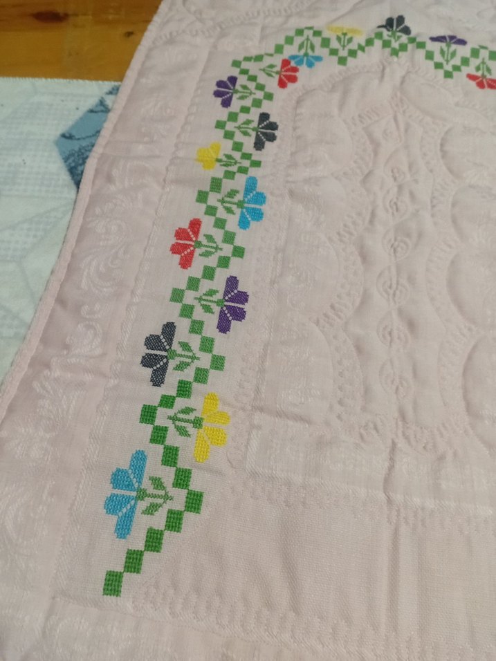 Çiçek Desenli Geleneksel El Yapımı seccade - Görsel 2