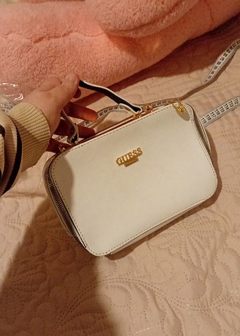 Beyaz Fermuarlı Kadın Çanta - Görsel 2