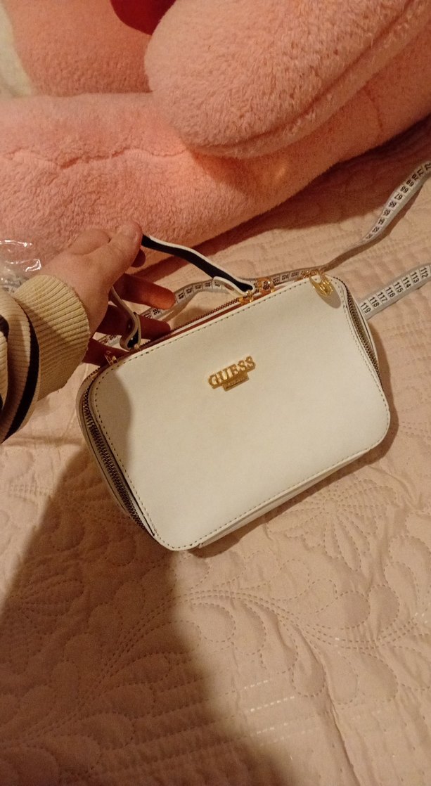 Beyaz Fermuarlı Kadın Çanta - Görsel 2