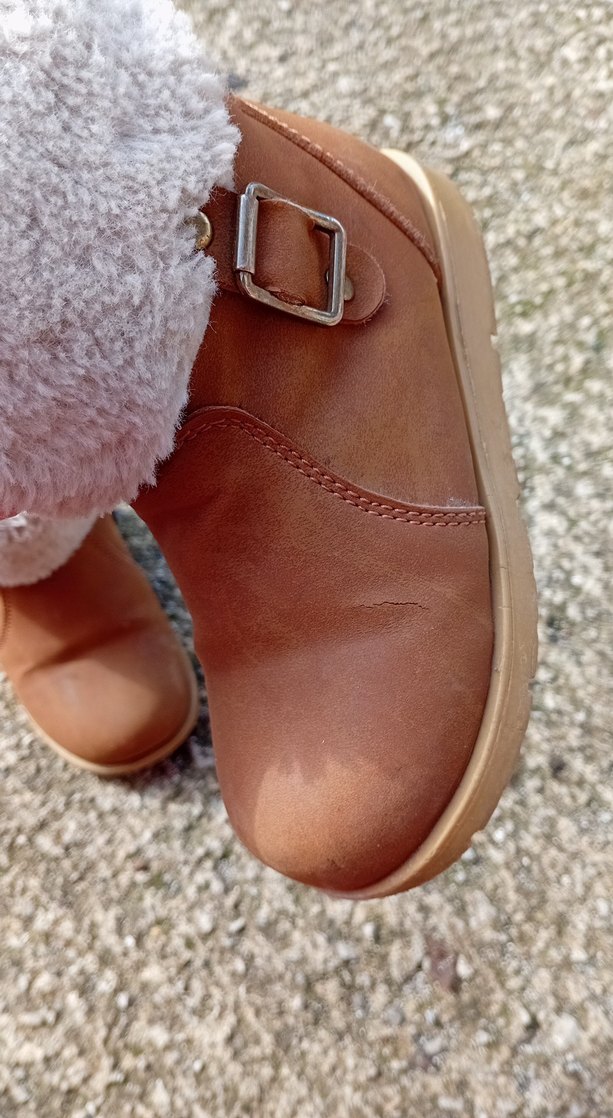 Kürklü Kahverengi Süet Kız Botları - Görsel 3