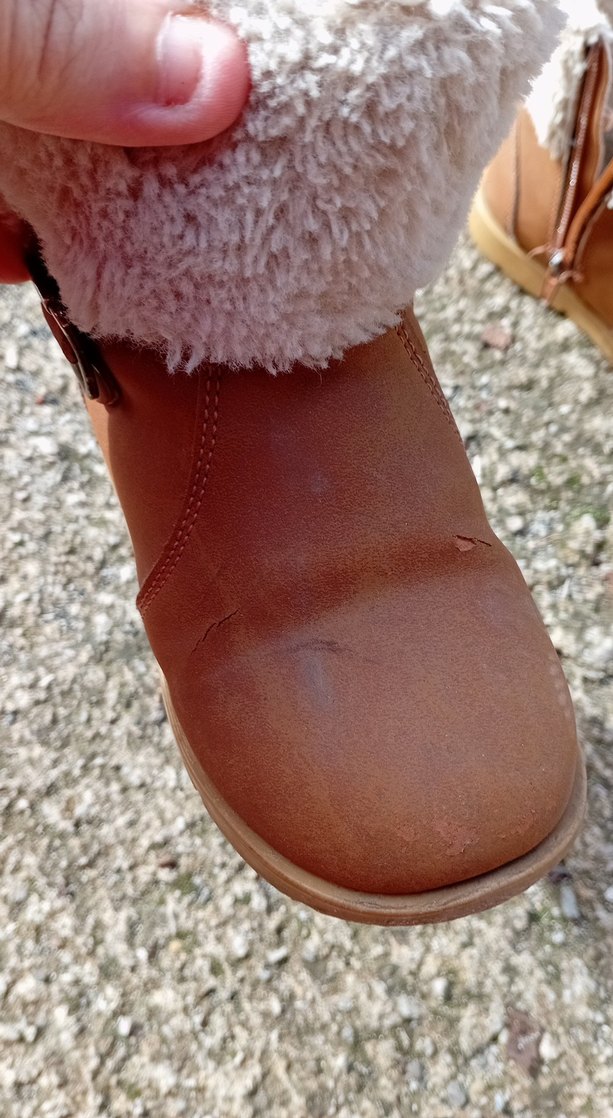 Kürklü Kahverengi Süet Kız Botları - Görsel 2