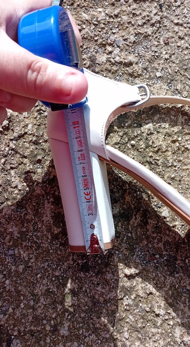 Beyaz Tokalı Kadın Topuklu Ayakkabı - Görsel 4