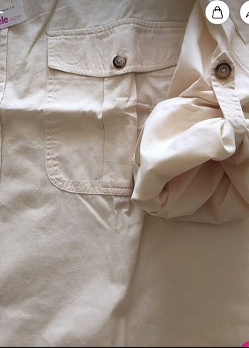 Erkek Beyaz Pamuklu Uzun Kollu Gömlek - Görsel 4