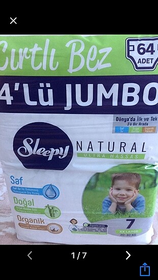 Sleepy Naturel Bebek Bezi