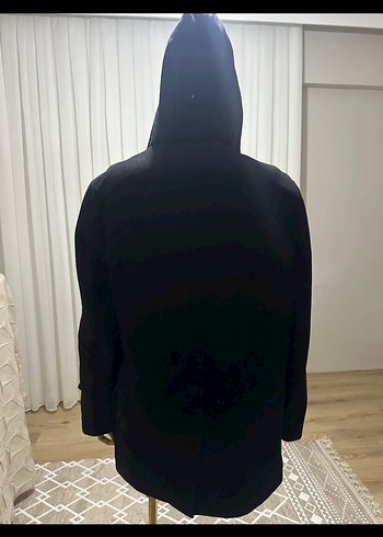 Düğmeli Siyah Gothic Midi Erkek Kaban - Görsel 2