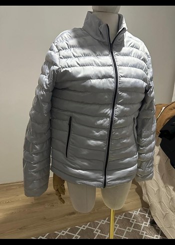 Gri Fermuarlı Erkek Mont - Görsel 2