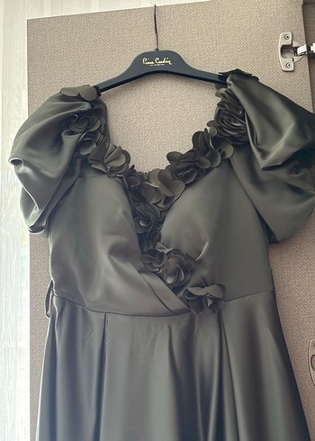 Drapeli Straplez Uzun Abiye Elbise - Görsel 2