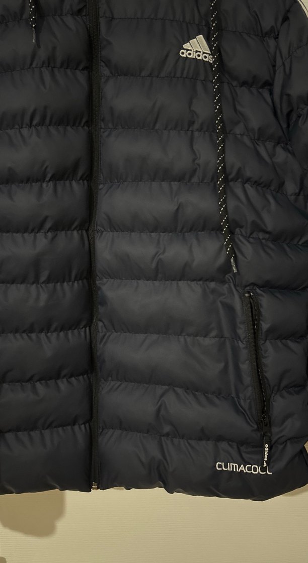 Adidas Lacivert Kapüşonlu erkek Kışlık Mont - Görsel 3