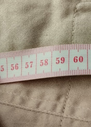 52 Beden Bej Kadın Keten Ceket