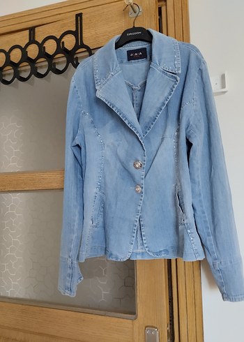 Kadın Mavi Denim Ceket