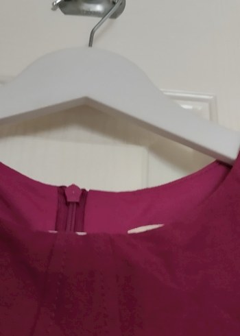 mor koyuUzun Kollu ofis elbise - Görsel 5