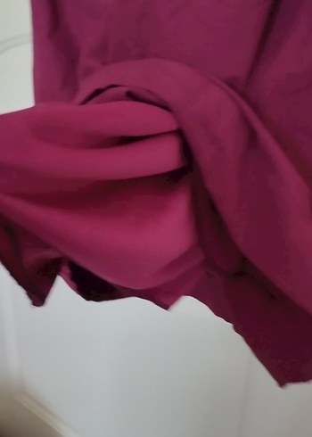 mor koyuUzun Kollu ofis elbise - Görsel 4