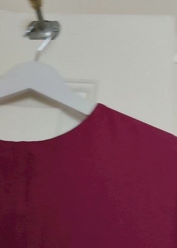 mor koyuUzun Kollu ofis elbise - Görsel 2