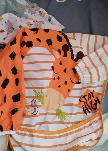 Renkli Desenli Bebek Önlükleri - Görsel 2