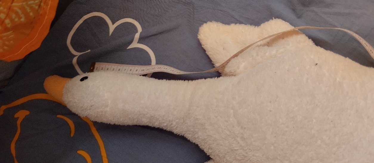 Beyaz Düz Yumuşak oyuncak kaz - Görsel 3