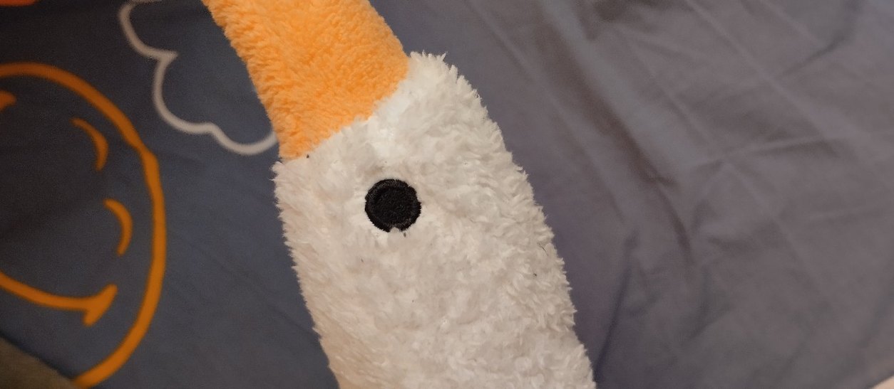 Beyaz Düz Yumuşak oyuncak kaz - Görsel 5