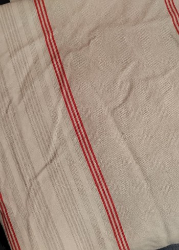 Gri Çizgili Yatak Örtüsü ve Çarşaf Seti - Görsel 2