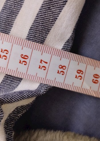 Gri Çizgili Uzun Kollu Keten Erkek Gömlek - Görsel 2