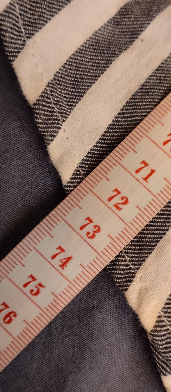 Gri Çizgili Uzun Kollu Keten Erkek Gömlek - Görsel 3